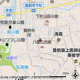 福岡県豊前市八屋1397周辺の地図