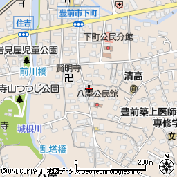 福岡県豊前市八屋1396周辺の地図