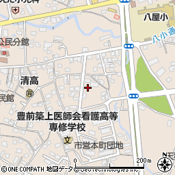 福岡県豊前市八屋1499周辺の地図