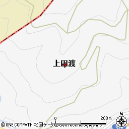 愛媛県喜多郡内子町上田渡周辺の地図