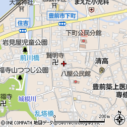 福岡県豊前市八屋1348周辺の地図