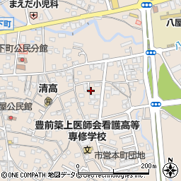 福岡県豊前市八屋周辺の地図