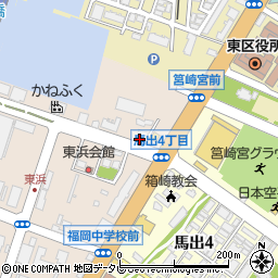 有限会社サニーオートやよい坂販売　箱崎工場周辺の地図