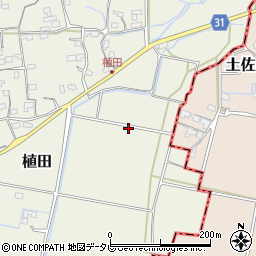 高知県南国市植田1600周辺の地図