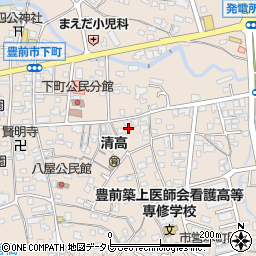 福岡県豊前市八屋1462周辺の地図