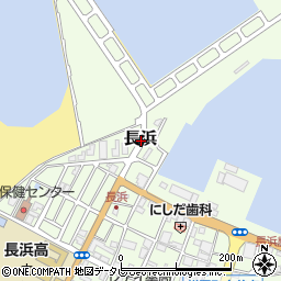 愛媛県大洲市長浜周辺の地図