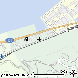 愛媛県大洲市長浜町黒田617周辺の地図