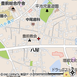 福岡県豊前市八屋1855周辺の地図