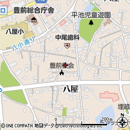 福岡県豊前市八屋1682周辺の地図