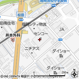 センコー株式会社九州主管支店福岡東流通センター周辺の地図