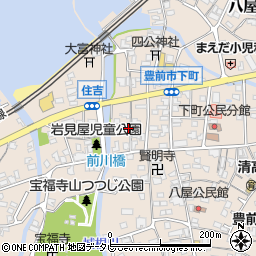 福岡県豊前市八屋1194周辺の地図