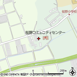 糸島市役所公民館　桜野公民館周辺の地図