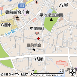 福岡県豊前市八屋1678周辺の地図