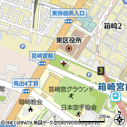 筥崎宮浜宮周辺の地図