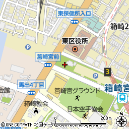 福岡県福岡市東区箱崎2丁目55周辺の地図