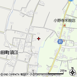 高知県香美市土佐山田町須江周辺の地図