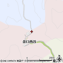 徳島県海部郡海陽町四方原余口西谷29周辺の地図