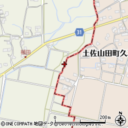 高知県南国市植田1561周辺の地図