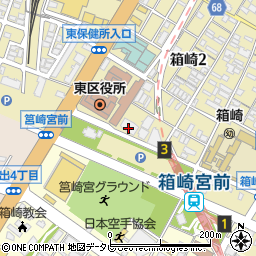 サンリヤン箱崎宮前周辺の地図