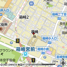 ハンバーガースケヤ 箱崎本店周辺の地図