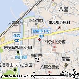 福岡県豊前市八屋1336周辺の地図