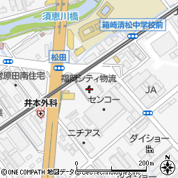 福岡シティ物流周辺の地図