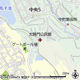 大勢門公民館周辺の地図