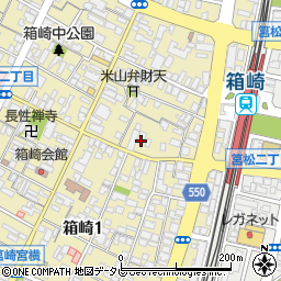 福岡県信用組合箱崎営業部周辺の地図