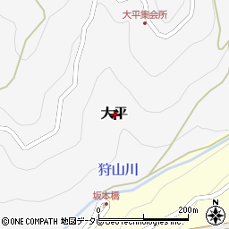 高知県吾川郡仁淀川町大平周辺の地図