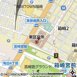 福岡県福岡市東区箱崎2丁目54周辺の地図