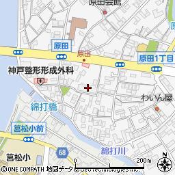 県職員アパート周辺の地図