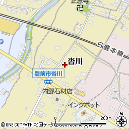 福岡県豊前市沓川576周辺の地図