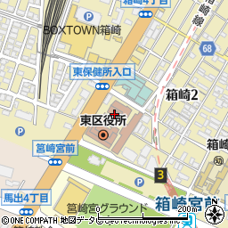 福岡市東保健所周辺の地図