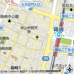 ティアラ箱崎周辺の地図