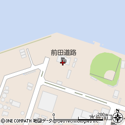 前田道路周辺の地図