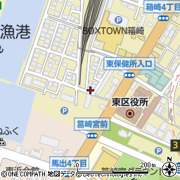 アドバンス箱崎周辺の地図