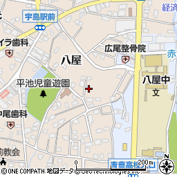 福岡県豊前市八屋1810周辺の地図