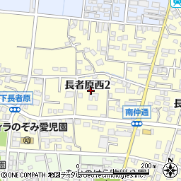 福岡県糟屋郡粕屋町長者原西2丁目周辺の地図