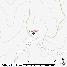大平本村周辺の地図