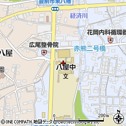 豊前市立八屋中学校周辺の地図