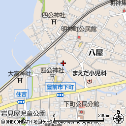 福岡県豊前市八屋2293周辺の地図