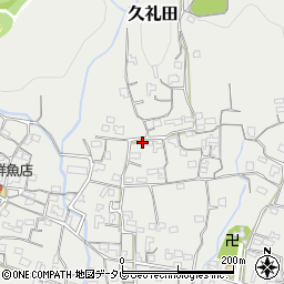 高知県南国市久礼田周辺の地図
