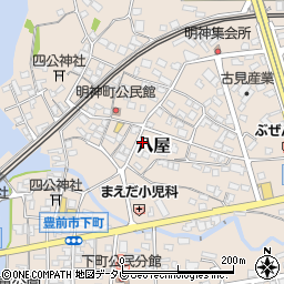 福岡県豊前市八屋2203周辺の地図