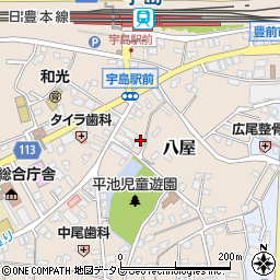 福岡県豊前市八屋1671周辺の地図