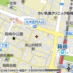 ニコニコレンタカー　福岡箱崎駅前店周辺の地図