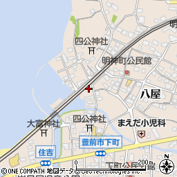 福岡県豊前市八屋2351周辺の地図