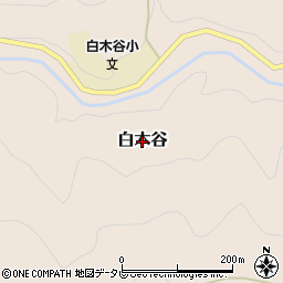 高知県南国市白木谷周辺の地図