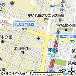 福岡筥松郵便局 ＡＴＭ周辺の地図
