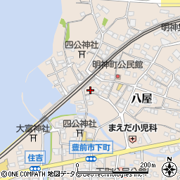 福岡県豊前市八屋2299周辺の地図