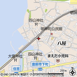 福岡県豊前市八屋2301周辺の地図